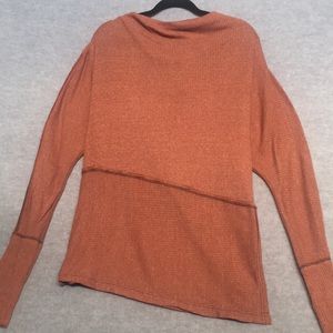 FREE PEOPLE “We the Free” Oversized Long Line Boatneck Dolmen Sleeve Side Split